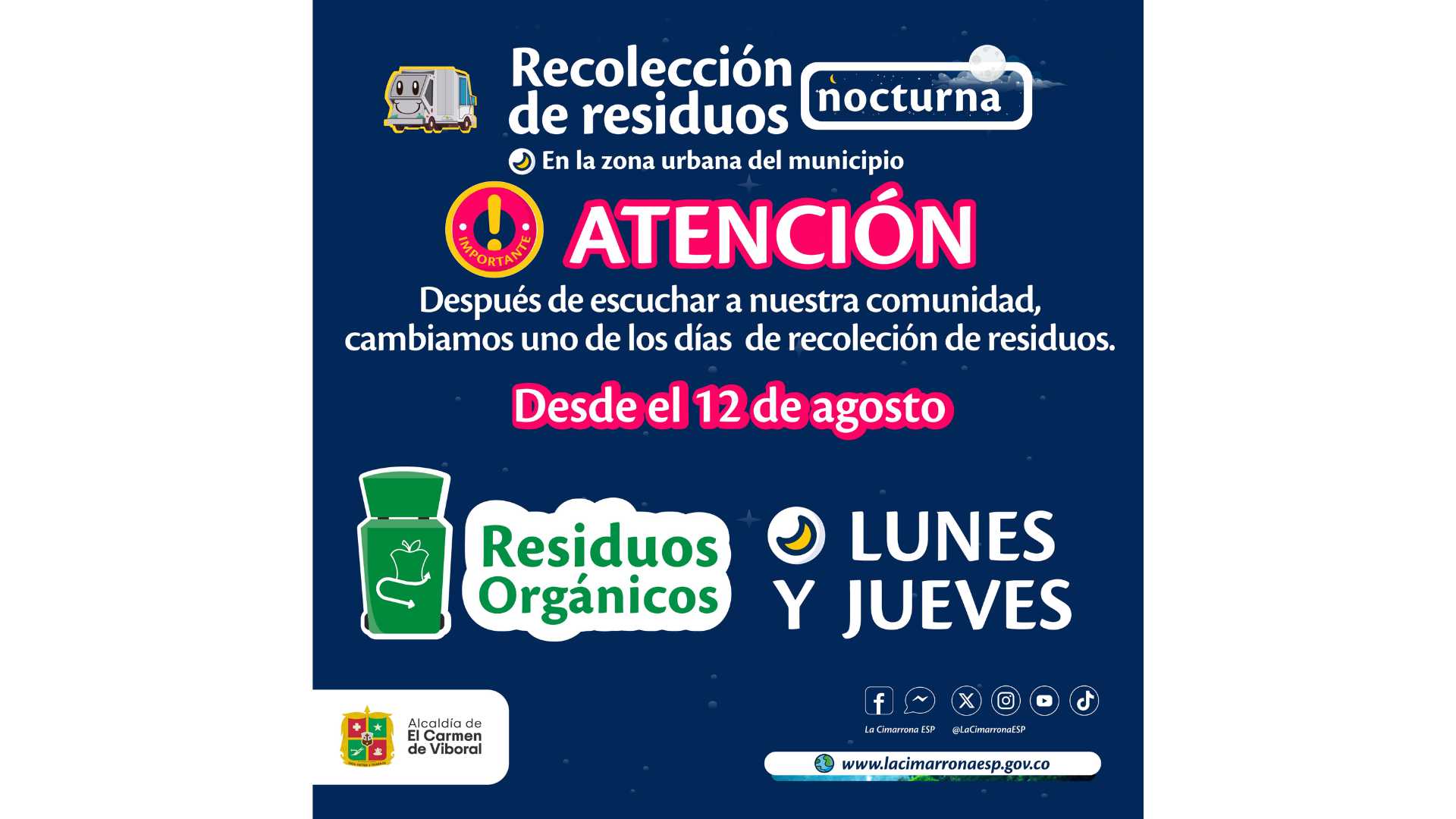 Modifican-el-cronograma-de-recoleccion-nocturna-de-residuos-en-El-Carmen