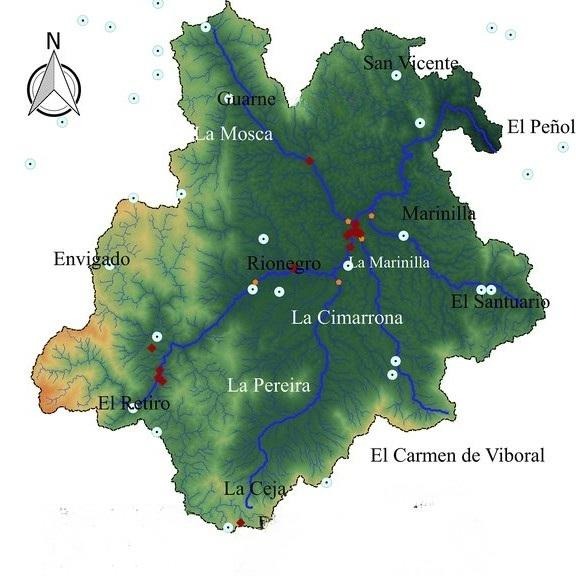 La jurisdicción de la cuenca del rio Negro recorre 9 municipios del Oriente antioqueño – Imagen: Cortesía